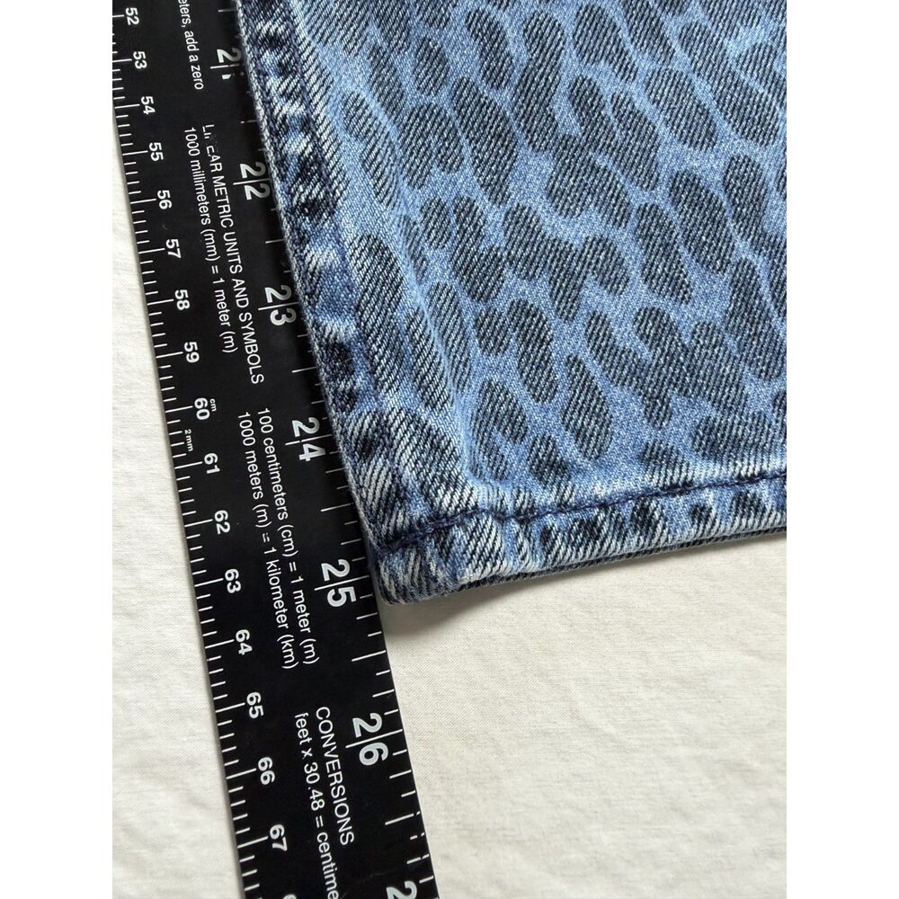 Mother The Tomcat Ankle Sinister Leopard Print Jeans Size 26 - Picture 9 of 13